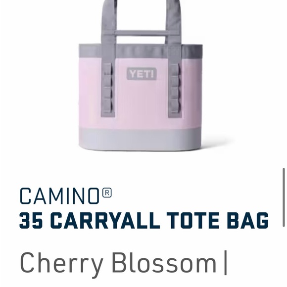 SOLD OUT ON YETI’S PAGE! NWT YETI Camino 35 Carryall Tote Bag Cherry Blossom - Picture 2 of 2